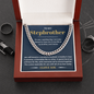 Step Brother Cuban Chain Necklace - Christmas Gift for Stepbrother