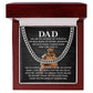 Memorial Necklace for Dad,  Fathers Day Gifts for Dad from Daughter, Father Son Jewelry