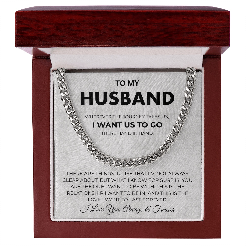 Husband Necklace From Wife Meaningful Stainless Steel Chain