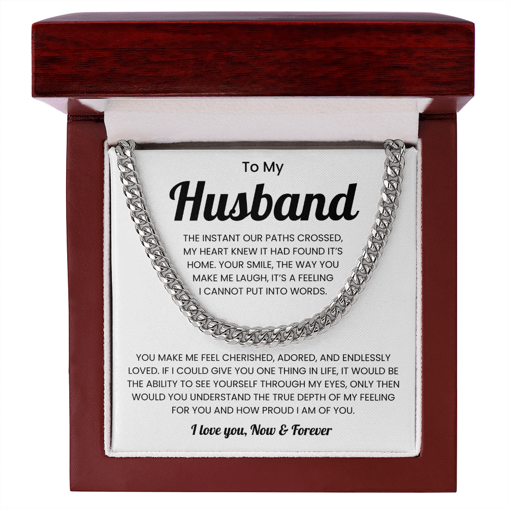 Husband Jewelry From Wife Meaningful Mens Chain Necklace