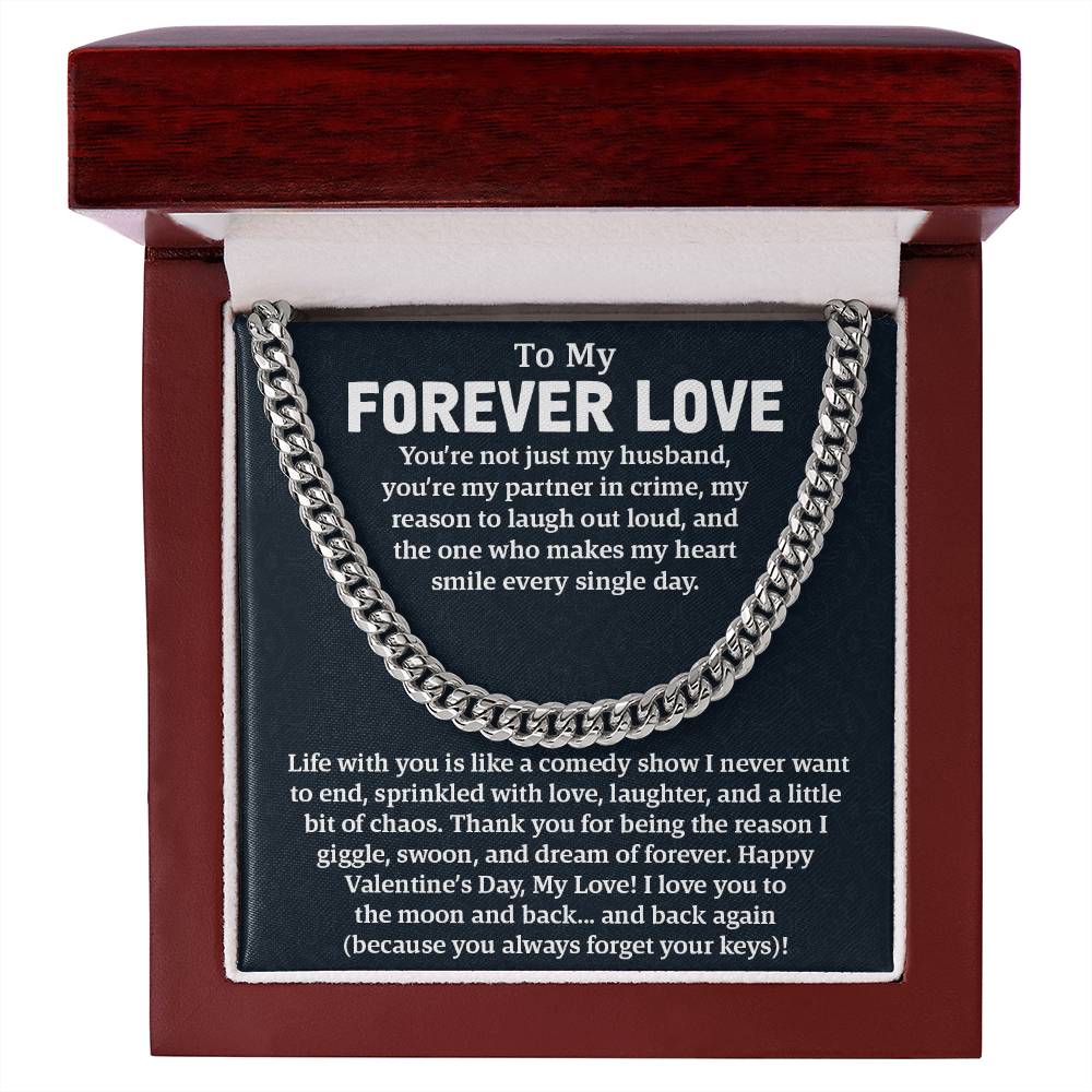 Cuban Link Chain – A Valentine's Gift for Him: Celebrate Your Forever Love with Laughter, Love & Memories That Last a Lifetime