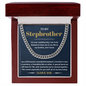 Step Brother Cuban Chain Necklace - Christmas Gift for Stepbrother