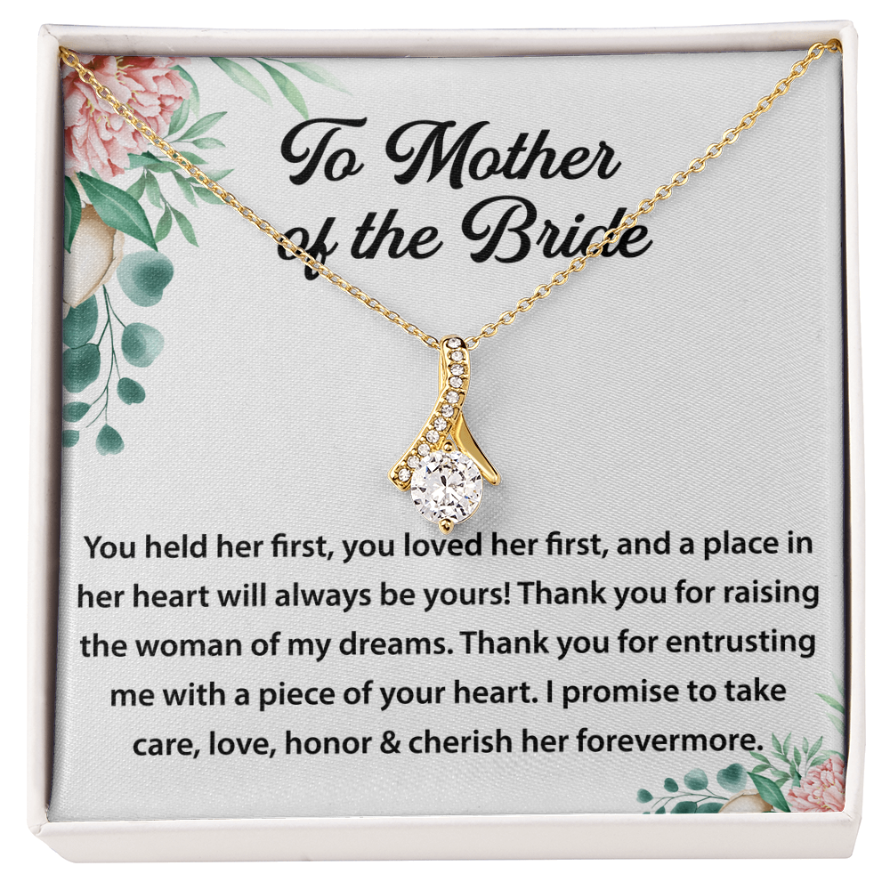 Alluring Beauty Necklace – Elegant Wedding Jewelry Gift for Mother of the Bride, Thoughtful Keepsake for Mom