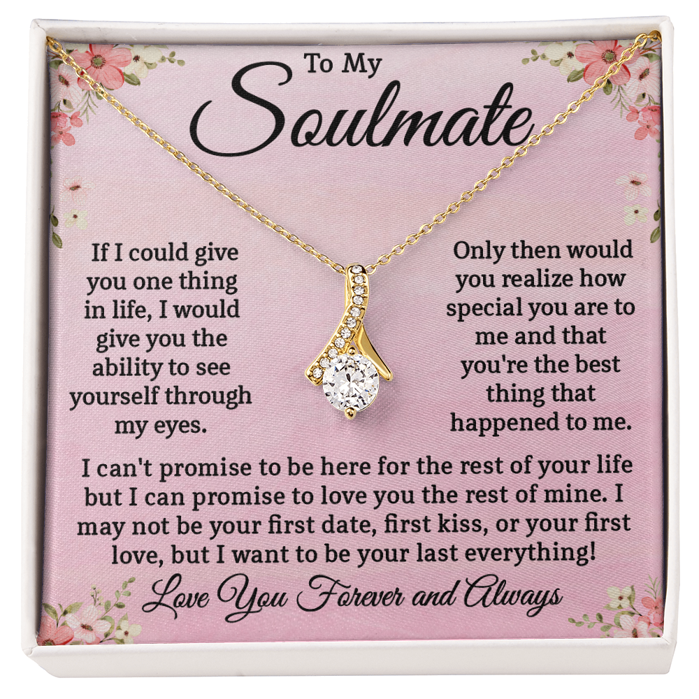 My Soulmate Necklace, Valentine's Day Gifts For Her, Gift for Wife, Girlfriend, or Future Wife Valentines, Birthday, Jewelry