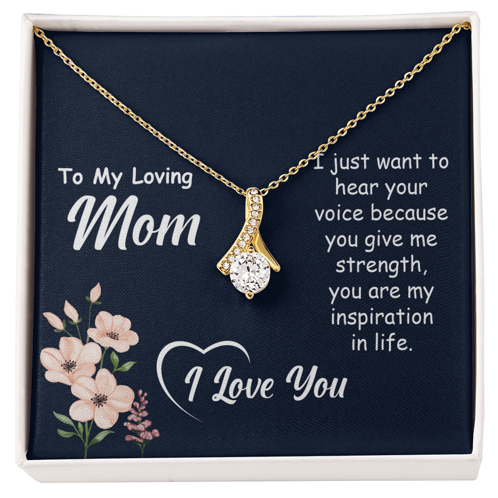 To My Mom Alluring Beauty Necklace – Heartfelt Mother’s Day Gift for First-Time Moms