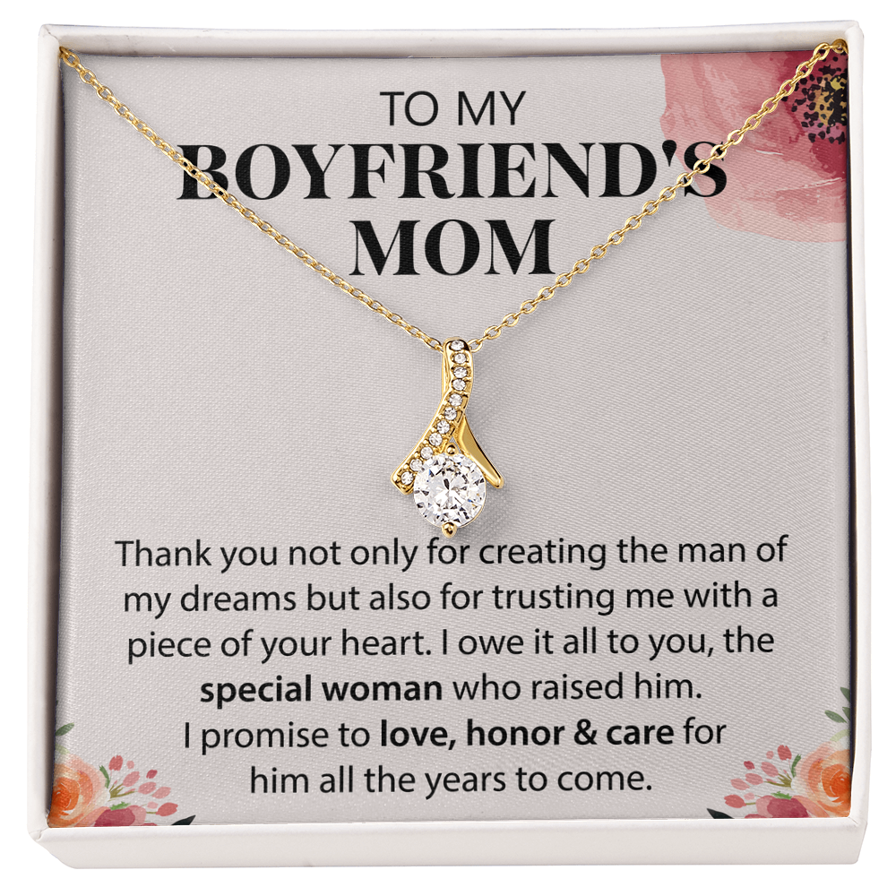 Gift Ideas for Boyfriend's Mom – Love Knot Necklace with Meaningful Card