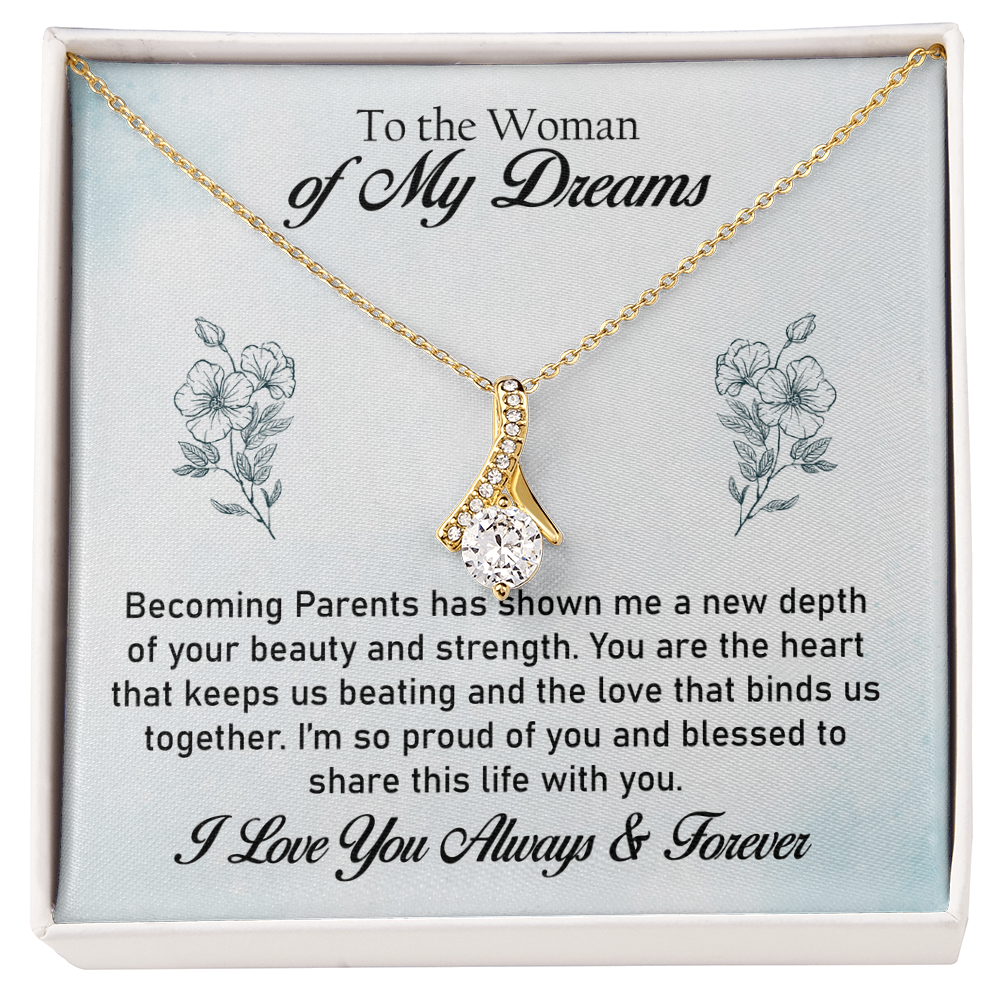 Elegant Alluring Beauty Necklace – A Sentimental Gift from Husband, Honoring Her Love & Strength as a Mom