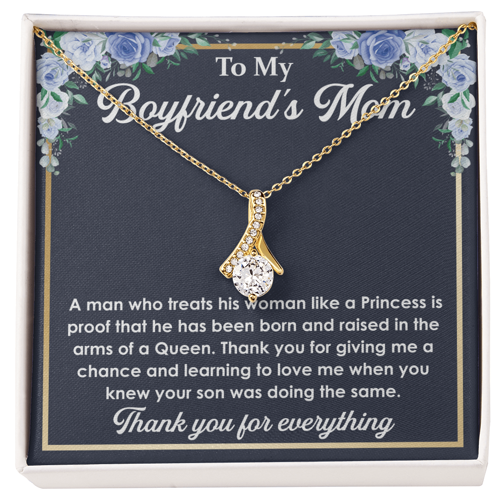 Best Gifts for Boyfriend’s Mom – Love Knot Necklace with a Heartfelt and Touching Message