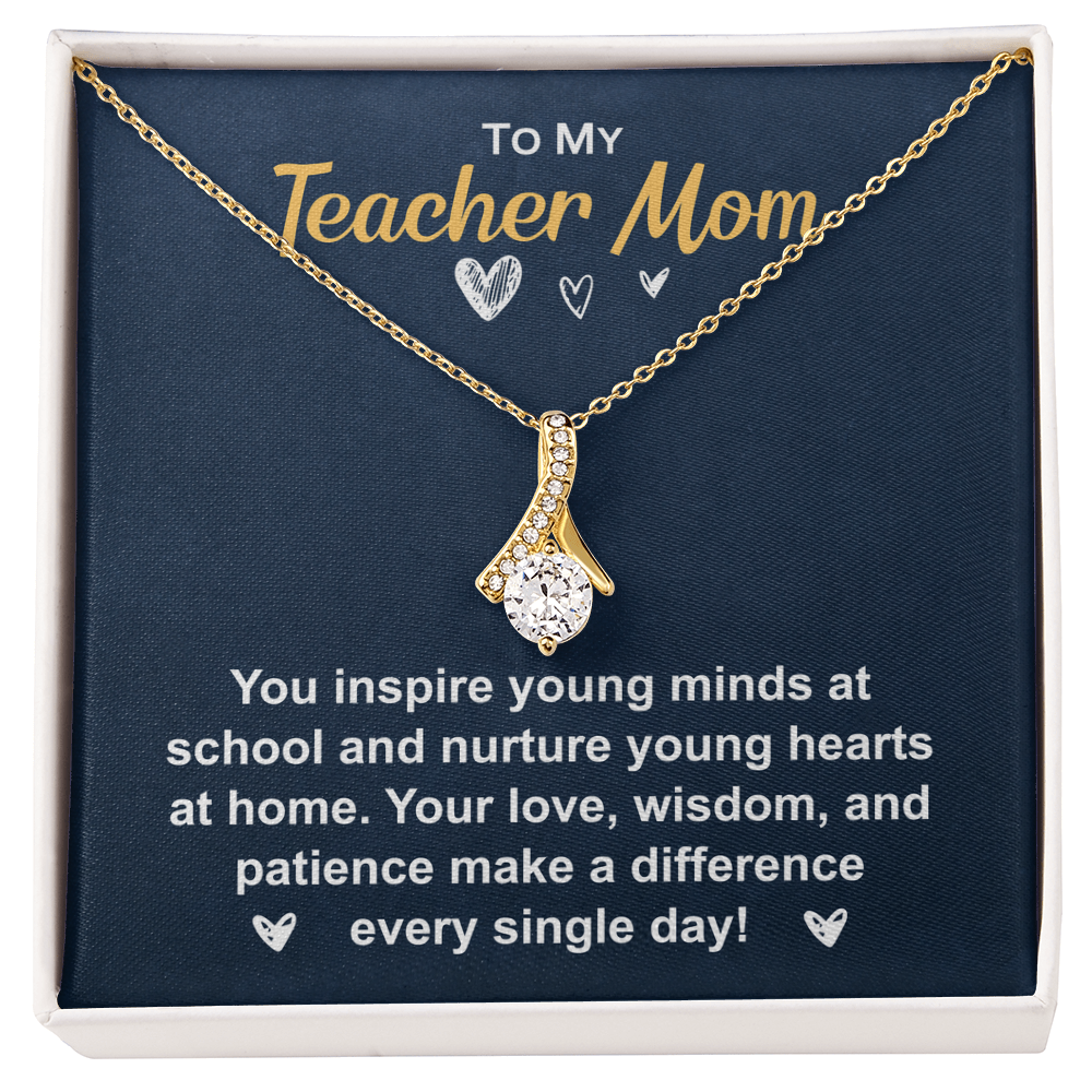 Elegant Necklace with gift box and heartfelt message