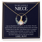 To My Niece Necklace - I Am Lucky to Have You in My Life - Wedding Gift From Aunt