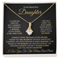 To My Beautiful Daughter - Alluring Beauty Necklace With Gift Box