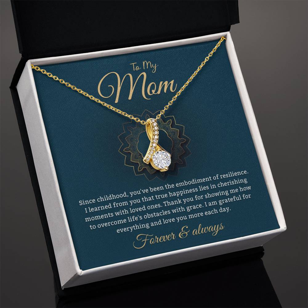 To My Mom Necklace, Jewelry Gift From Son or Daughter - Christmas Gift, Sentimental Mother's Day Gift for Mom, Unique Moms Birthday Gift Ideas