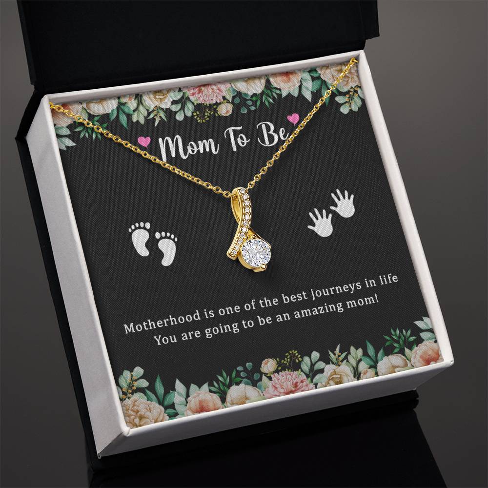 Luxurious Pregnancy Gifts for Daughter-in-Law or New Mom: Alluring Beauty Necklace for Mom-to-Be, Expecting Mom, or First-Time Mom