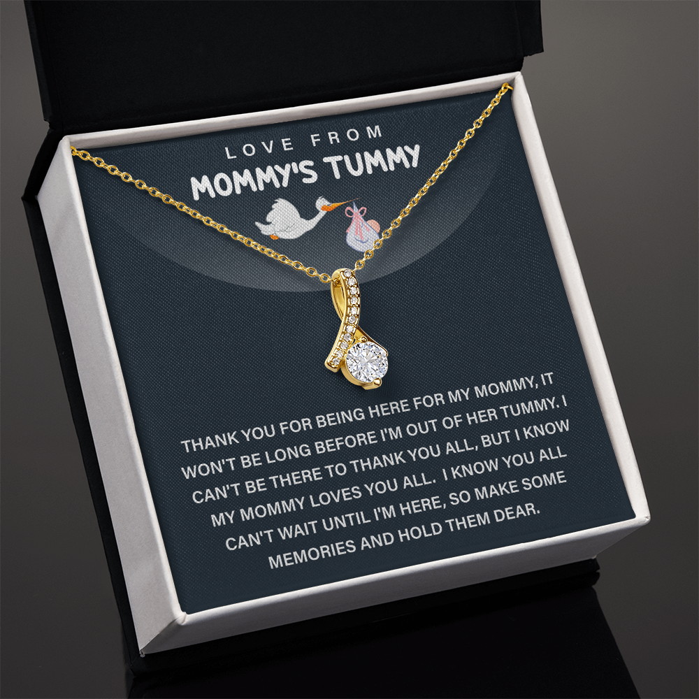 To My Mom Alluring Beauty Necklace, First Time Mom Gift, Heartfelt Mother's Day Jewelry for New Moms