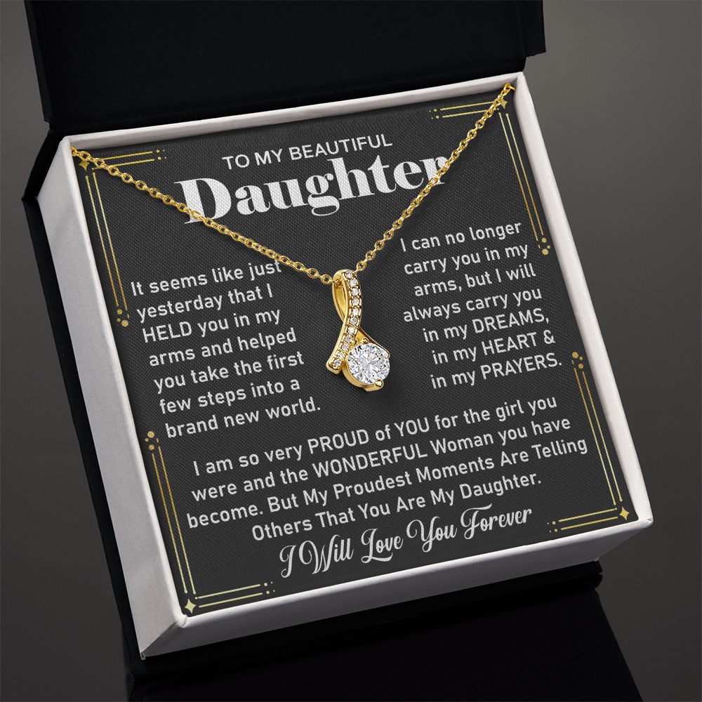 To My Daughter Necklace – Sentimental Jewelry from Dad, A Symbol of Unconditional Love