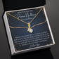 Love You This Much Promise 14k White Gold Valentines Day Necklaces for Her