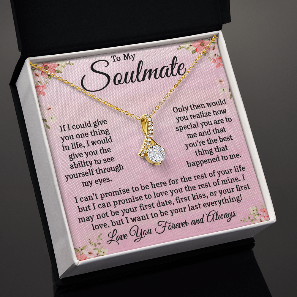 My Soulmate Necklace, Valentine's Day Gifts For Her, Gift for Wife, Girlfriend, or Future Wife Valentines, Birthday, Jewelry