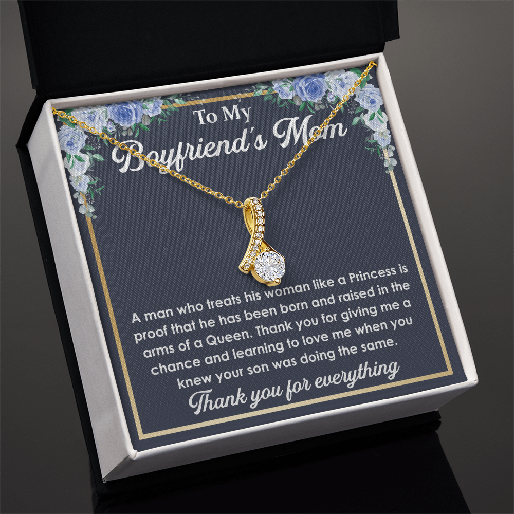 Best Gifts for Boyfriend’s Mom – Love Knot Necklace with a Heartfelt and Touching Message