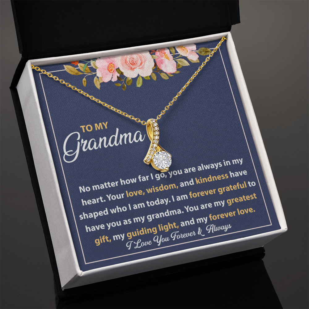 Best Gifts for Grandma – Alluring Beauty Necklace, Thoughtful Personalized Gift for Grandmother
