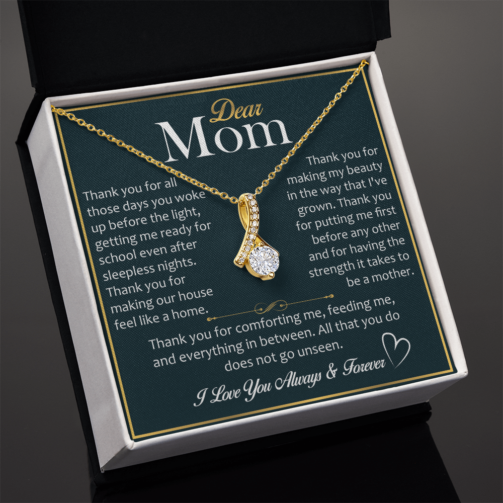 Best Gift for Mom – Alluring Beauty Necklace, A Special Jewelry Gift for New Mom