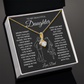 To My Beautiful Daughter Necklace From Mommy, Perfect for Mother's Day