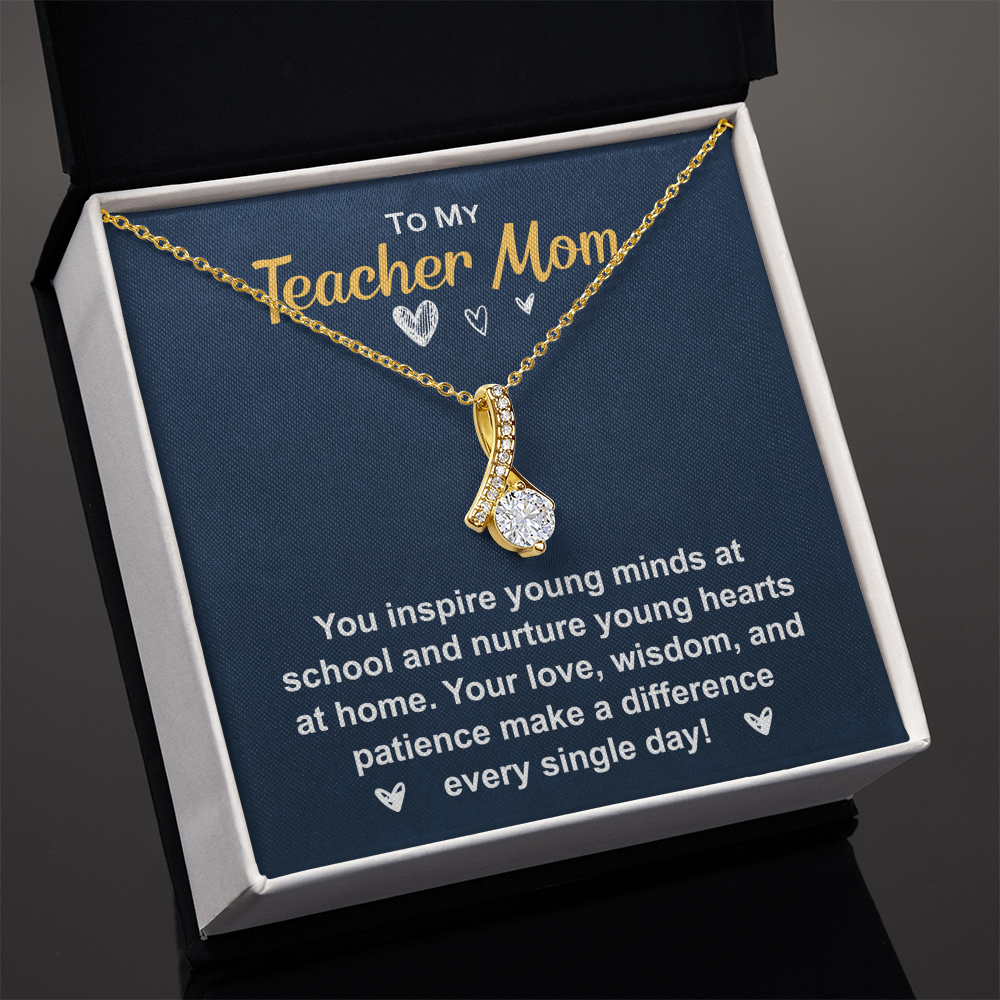 Elegant Necklace with gift box and heartfelt message