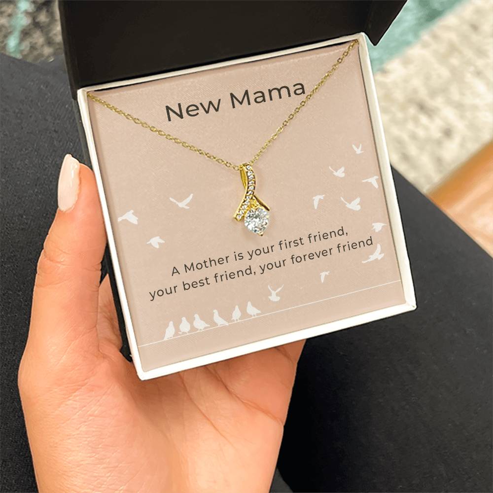 Mama Necklace - Alluring Beauty Momma Necklace for Women | Expecting Mom Gift & More - Mom Jewelry Mother's Day Gift