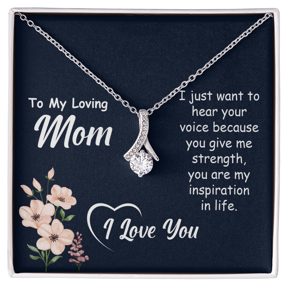 To My Mom Alluring Beauty Necklace – Heartfelt Mother’s Day Gift for First-Time Moms