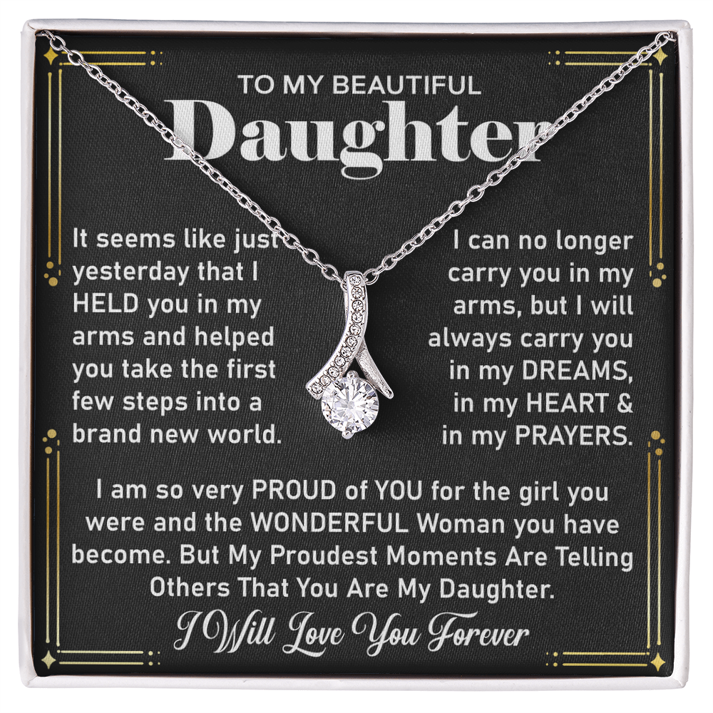 To My Daughter Necklace – Sentimental Jewelry from Dad, A Symbol of Unconditional Love