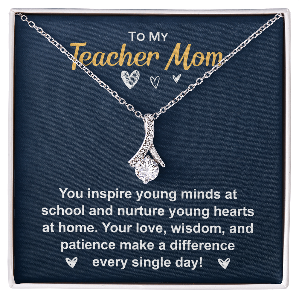 Elegant Necklace with gift box and heartfelt message