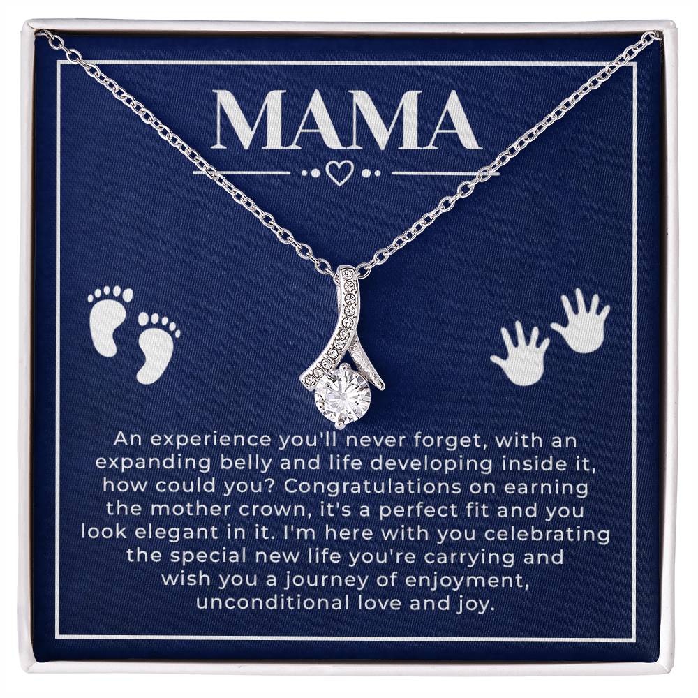 Mama Pendant Necklace for Women - Perfect Gifts for New Moms, Mom To Be, First Mother's Day, and Mom's Birthday - Expecting Mom Jewelry Gift