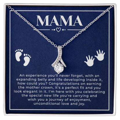 Mama Pendant Necklace for Women - Perfect Gifts for New Moms, Mom To Be, First Mother's Day, and Mom's Birthday - Expecting Mom Jewelry Gift