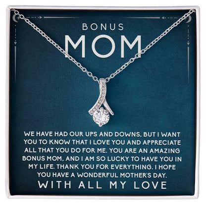 Heartwarming Bonus Mom Necklace, Meaningful Gift for Mother's Day to Show Love and Appreciation for Your Incredible Stepmom