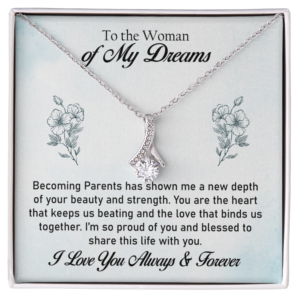 Elegant Alluring Beauty Necklace – A Sentimental Gift from Husband, Honoring Her Love & Strength as a Mom