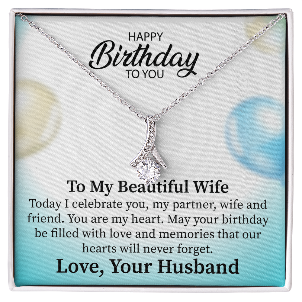 Alluring Beauty Necklace for Wife – Timeless Jewelry Gift with a Touching Message from Husband