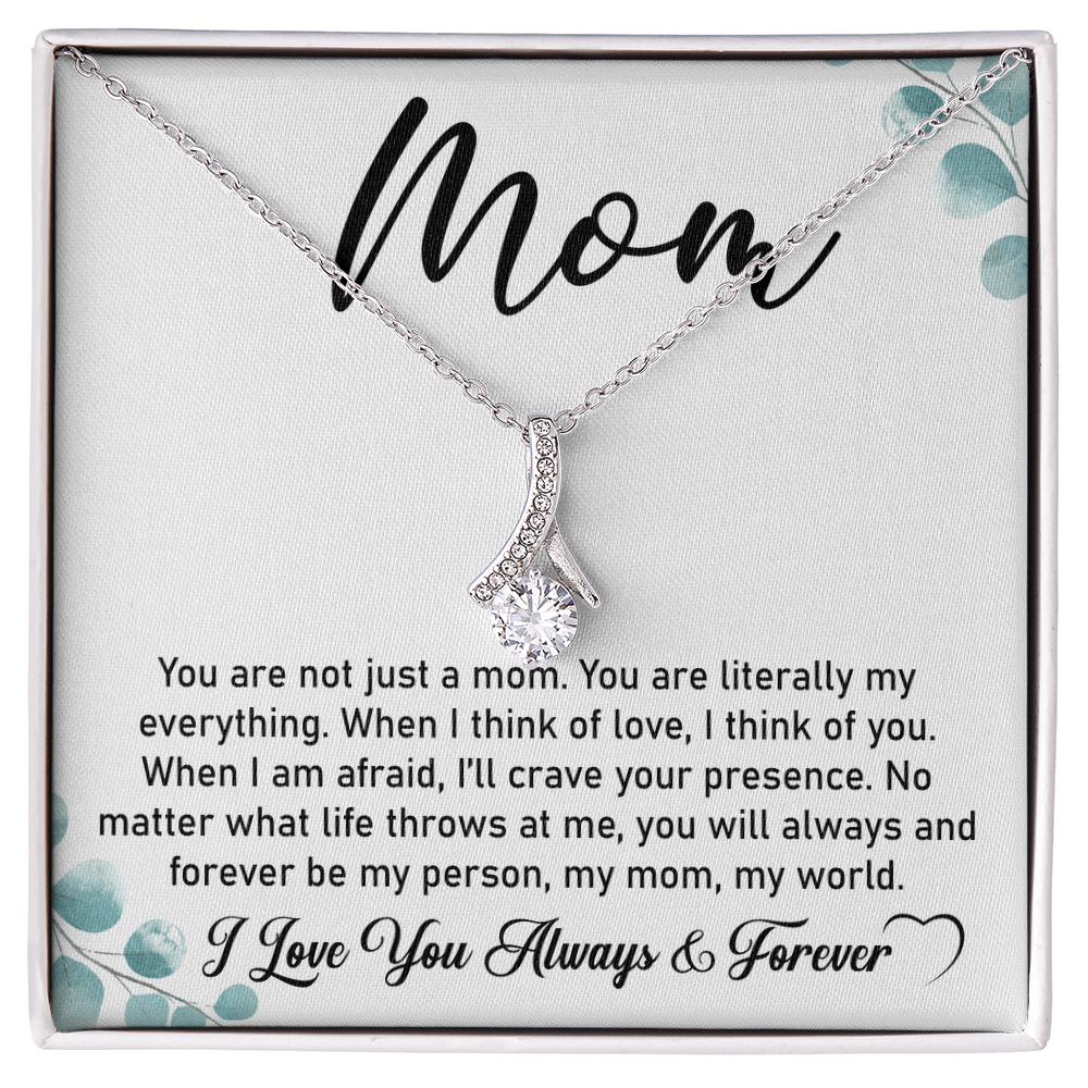 To My Mom Necklace – Elegant Alluring Beauty Gift for First-Time Moms