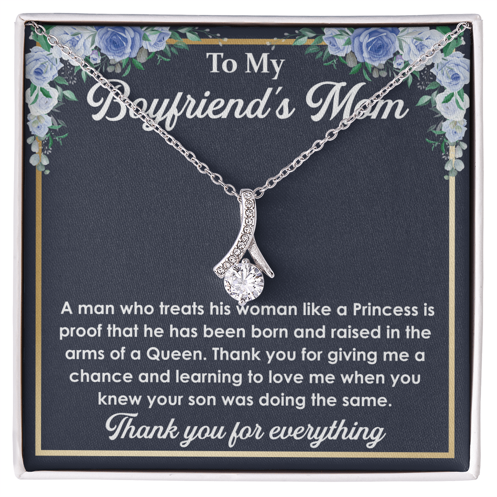 Best Gifts for Boyfriend’s Mom – Love Knot Necklace with a Heartfelt and Touching Message