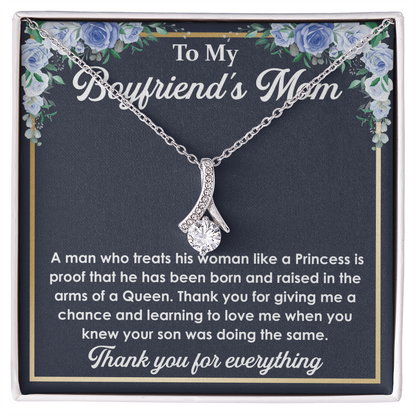 Best Gifts for Boyfriend's Mom – Love Knot Necklace with Touching Message