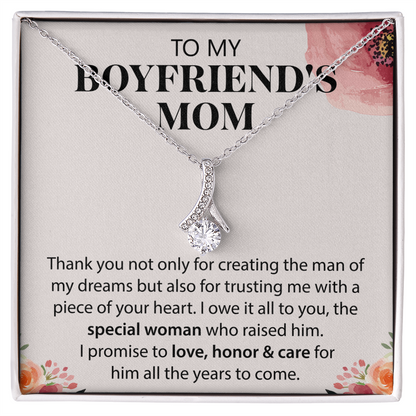 Gift Ideas for Boyfriend's Mom – Love Knot Necklace with Meaningful Card