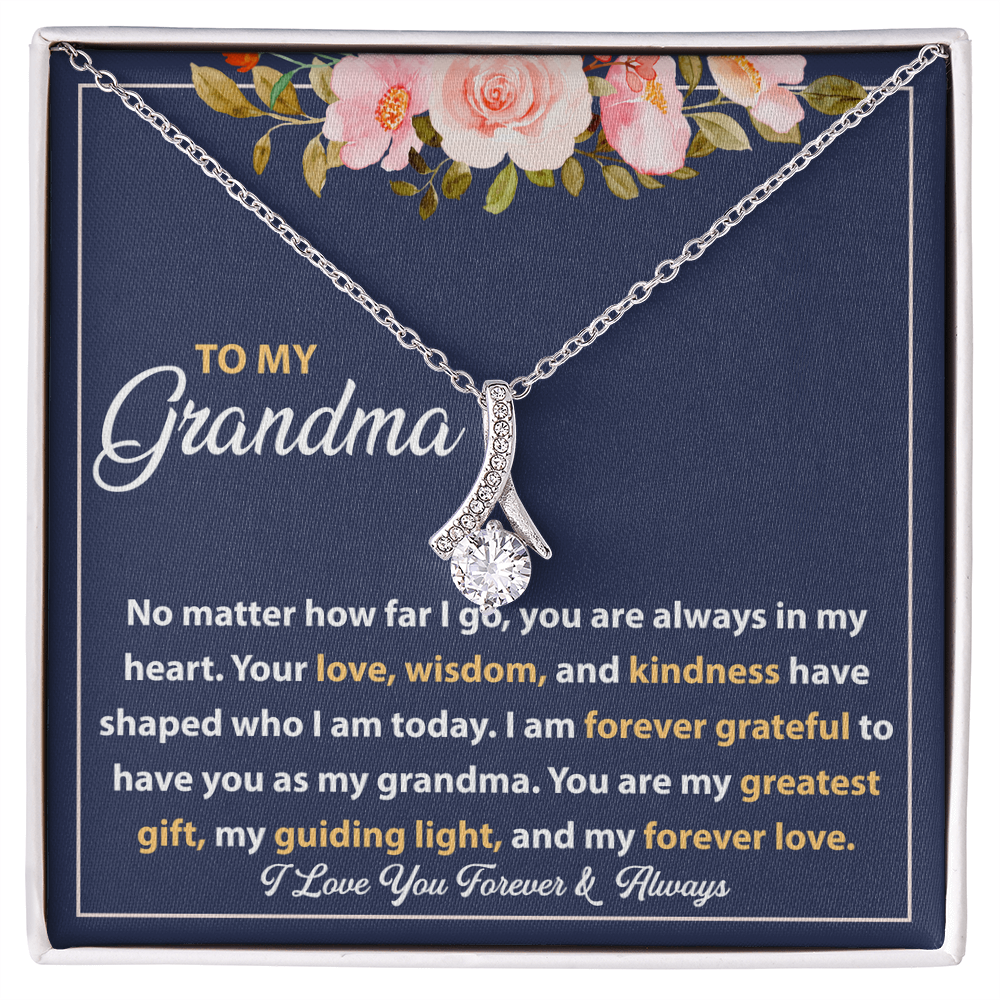 Best Gifts for Grandma – Alluring Beauty Necklace, Thoughtful Personalized Gift for Grandmother