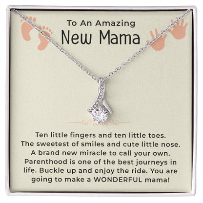 Mama Necklace for Women | Pendant Gifts for New Mom, Mom To Be Necklace | First Mother's Day, Pregnancy Gifts for First Time Mothers - Alluring Beauty