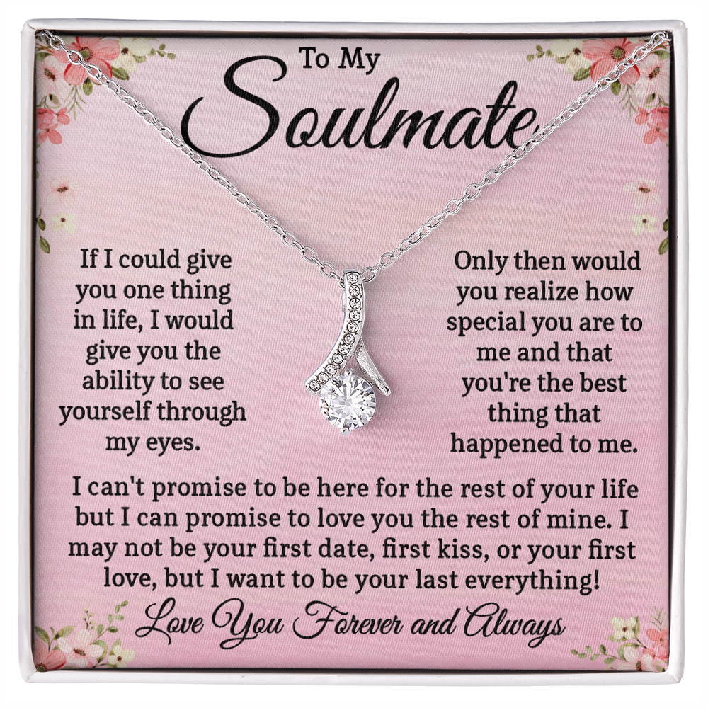 My Soulmate Necklace, Valentine's Day Gifts For Her, Gift for Wife, Girlfriend, or Future Wife Valentines, Birthday, Jewelry