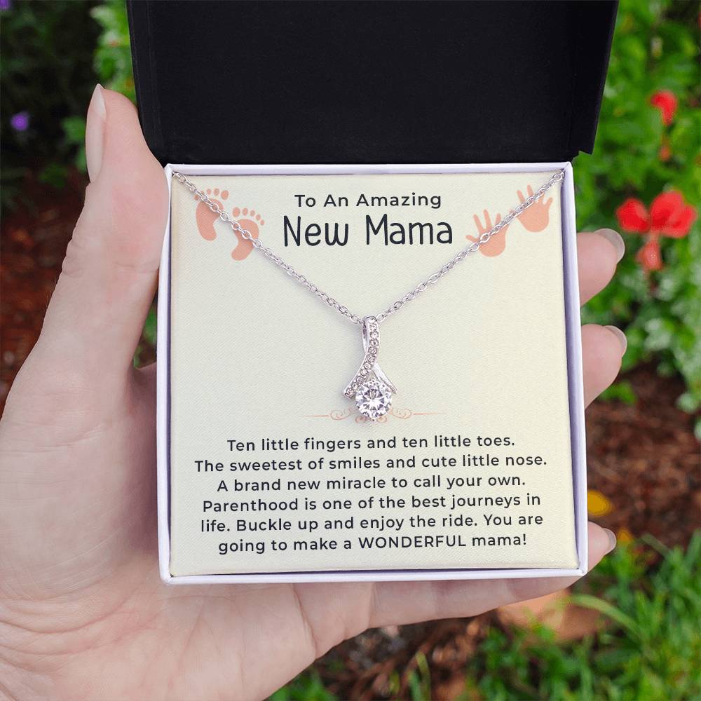 Mama Necklace for Women | Pendant Gifts for New Mom, Mom To Be Necklace | First Mother's Day, Pregnancy Gifts for First Time Mothers - Alluring Beauty