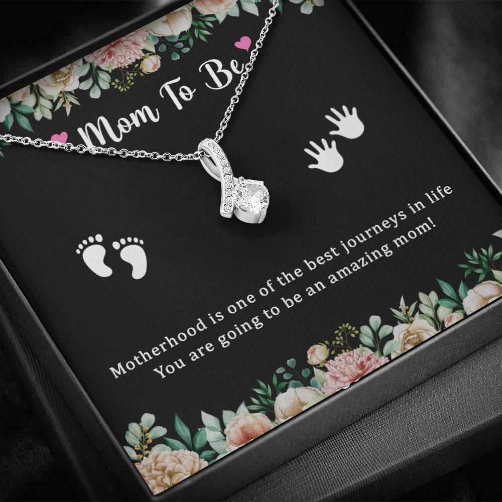 Luxurious Pregnancy Gifts for Daughter-in-Law or New Mom: Alluring Beauty Necklace for Mom-to-Be, Expecting Mom, or First-Time Mom