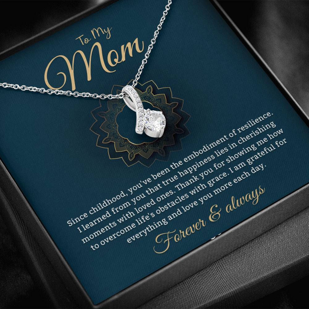 To My Mom Necklace, Jewelry Gift From Son or Daughter - Christmas Gift, Sentimental Mother's Day Gift for Mom, Unique Moms Birthday Gift Ideas