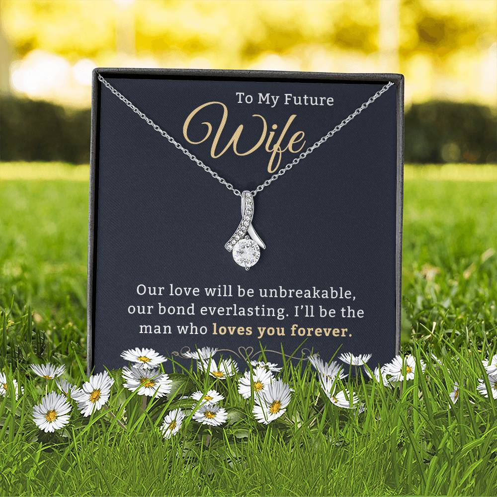 Alluring Beauty Necklace with Heartfelt Message, Perfect Gift for Wife, Future Wife, or Soulmate – Ideal for Mother's Day, Anniversary, or Birthday