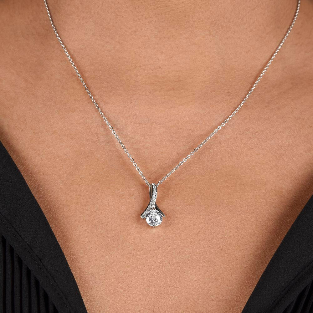 Alluring Beauty Necklace with Heartfelt Message, Perfect Gift for Wife, Future Wife, or Soulmate – Ideal for Mother's Day, Anniversary, or Birthday