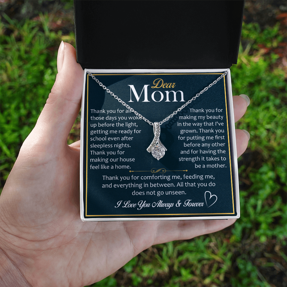 Best Gift for Mom – Alluring Beauty Necklace, A Special Jewelry Gift for New Mom