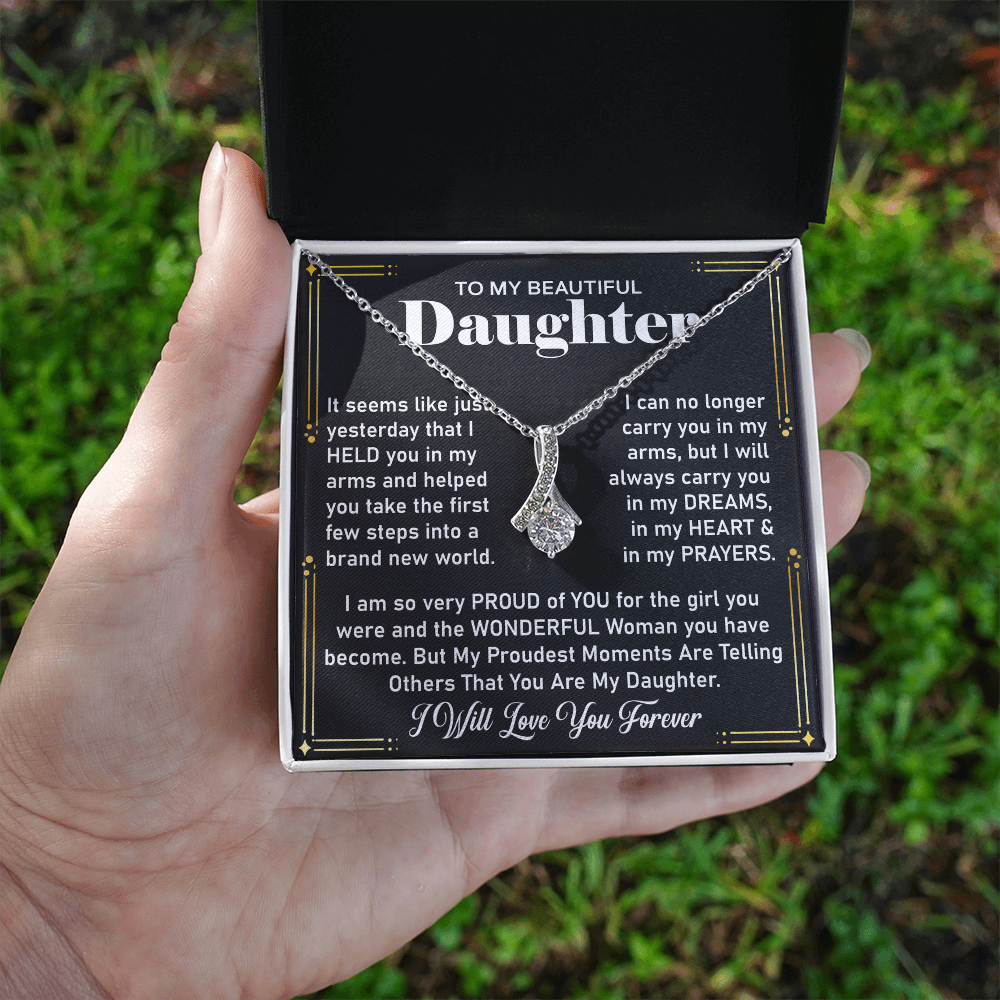 To My Daughter Necklace – Sentimental Jewelry from Dad, A Symbol of Unconditional Love