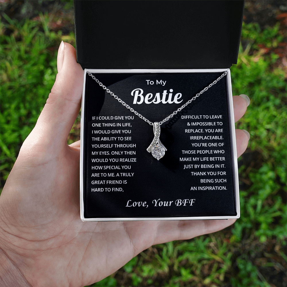 Best Friend Necklace, Gift for My Bestie, Encouragement Gift for Friend